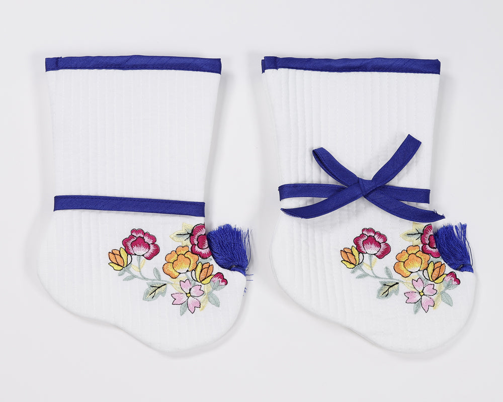 Korean Traditional Boy Girl Baby Hanbok Socks Beoseon 버선 Flower Embroidery&nbsp; Dol 1 Year SOC013