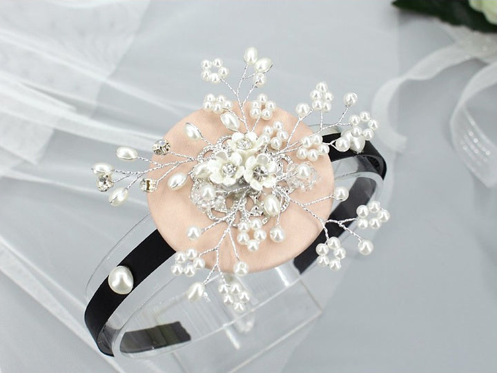 Girl's Hanbok Hair Accessory BASSI head&nbsp; band Piece, Korea Traditional Beads Flower J118