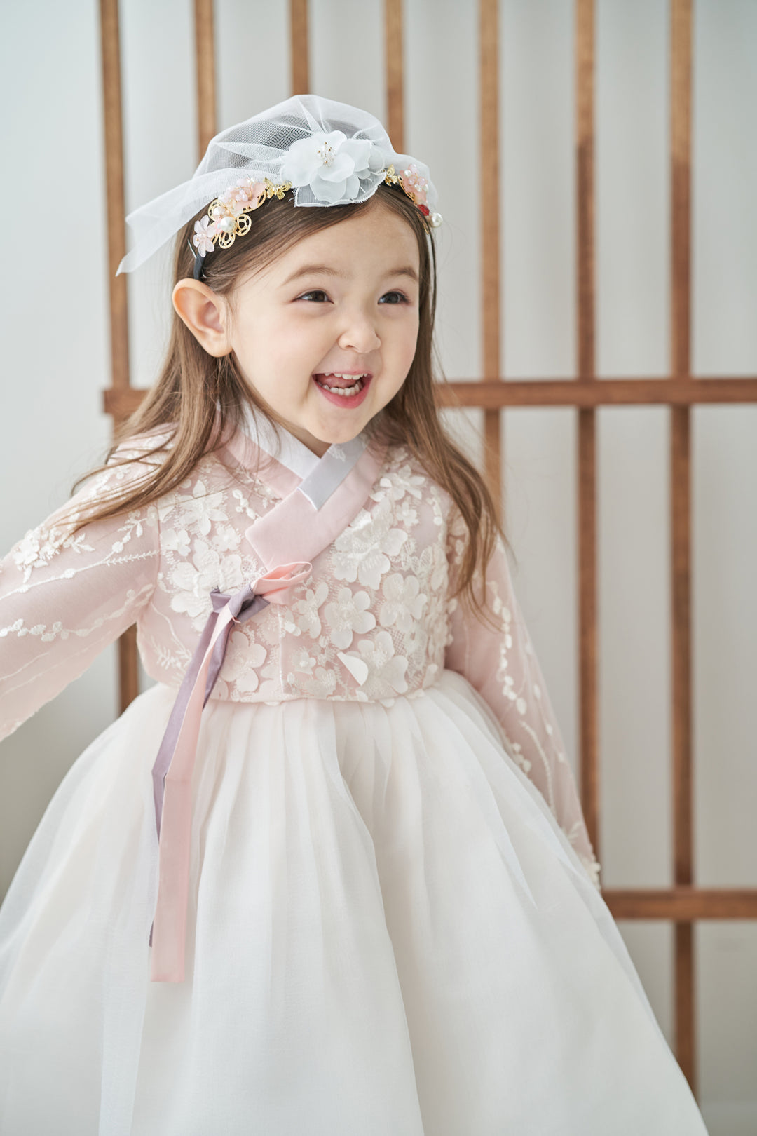 Hanbok Dress Girl Baby Korea Traditional Clothing Set First Birthday Celebration Party Celebration 1–10 Years Fancy Lace Dress OS105