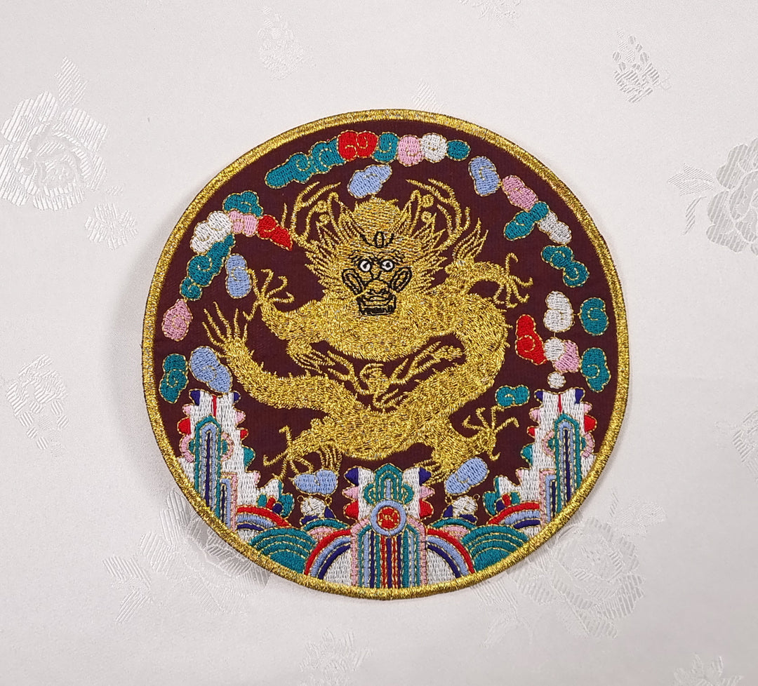 Korean Traditional Embroidery Patch Clothing DIY Accessory 15cm BAP002