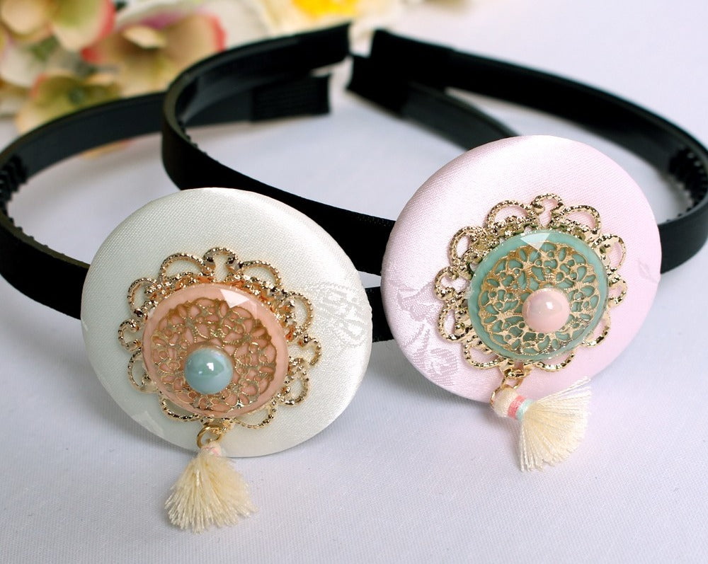 Girl's Hanbok Hair Accessory BASSI band head piece Korea Traditional J105