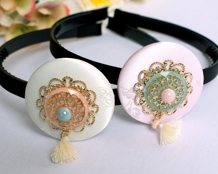 Girl's Hanbok Hair Accessory BASSI band head piece Korea Traditional J105