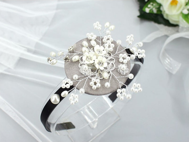 Girl's Hanbok Hair Accessory BASSI head&nbsp; band Piece, Korea Traditional Beads Flower J118