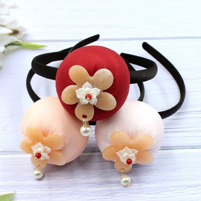 Girl's Hanbok Hair Accessory BASSI head&nbsp; band Piece, Korea Traditional Flower J112