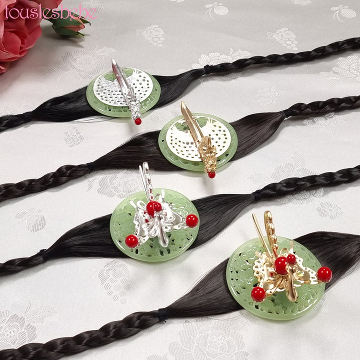 Korea Hair Accessory for Woman Hanbok Decoration Queen Princess Ornament Gold Silver Jade 첩지 10