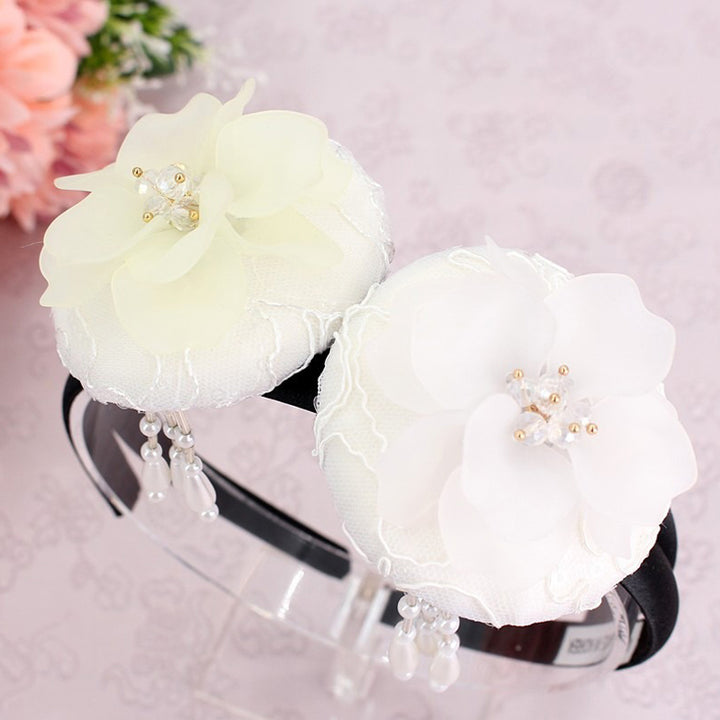 Girl's Hanbok Hair Accessory BASSI head&nbsp; band Piece, Korea Traditional Big Flower J115