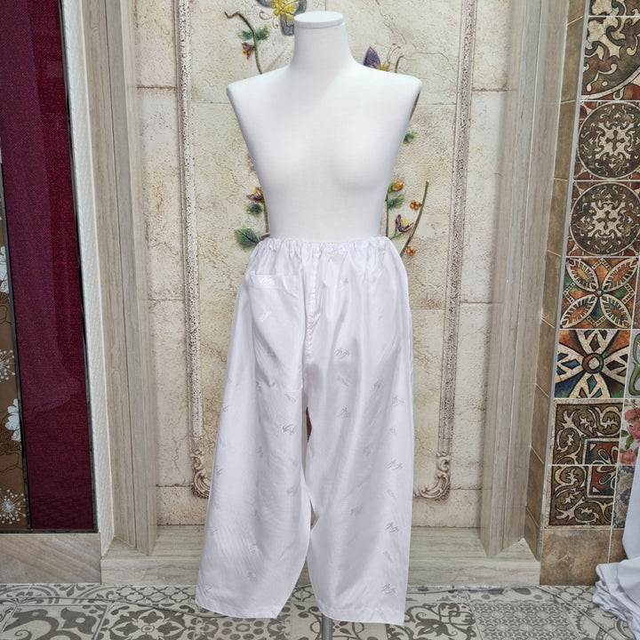 Hanbok Underwear 속바지Jacquard Korean Traditional Woman Adult Clothing Hanbok Item Ivory 004