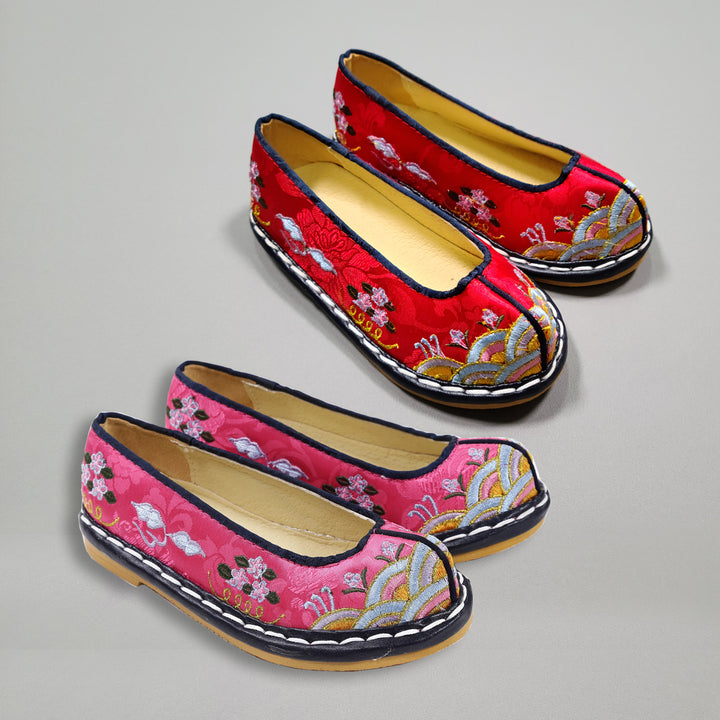 Korean Traditional Hanbok Shoes Baby Girl Dol 1st Birthday Stitches Embroidery&nbsp;JTS05