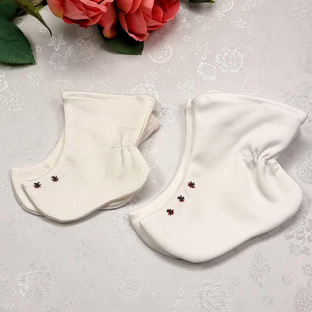 Korean Traditional Boy Girl Baby Hanbok Socks Beoseon 버선 Ivory Baikil Dol 1 Year SOC019