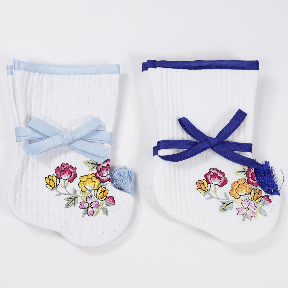 Korean Traditional Boy Girl Baby Hanbok Socks Beoseon 버선 Flower Embroidery&nbsp; Dol 1 Year SOC013