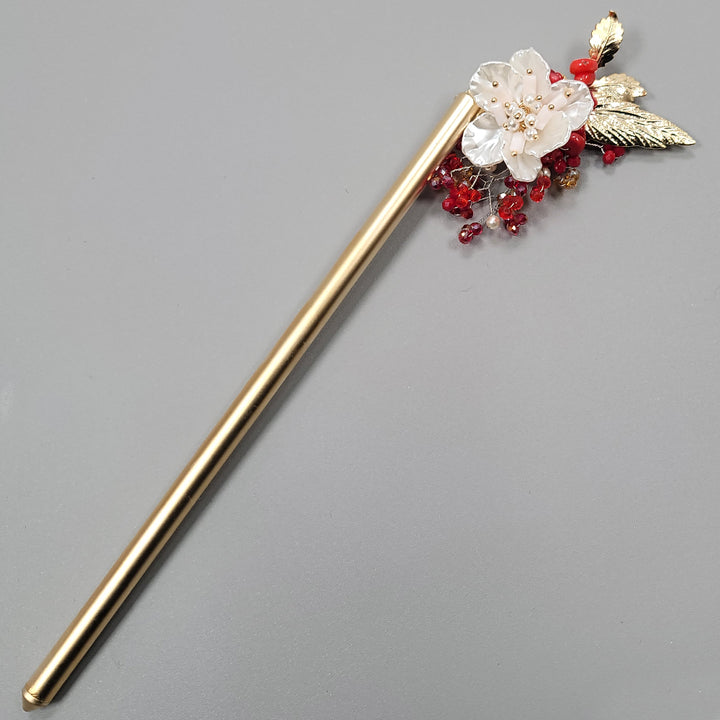 Korea Binyeo 비녀 Hair Accessory for Woman Hanbok Decoration Ornament Beads Flower 12