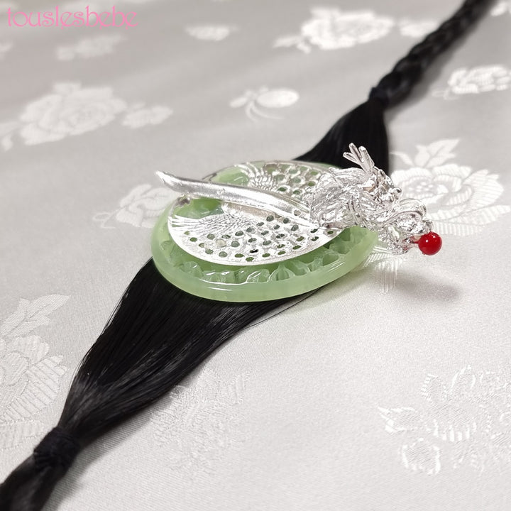 Korea Hair Accessory for Woman Hanbok Decoration Queen Princess Ornament Gold Silver Jade 첩지 10