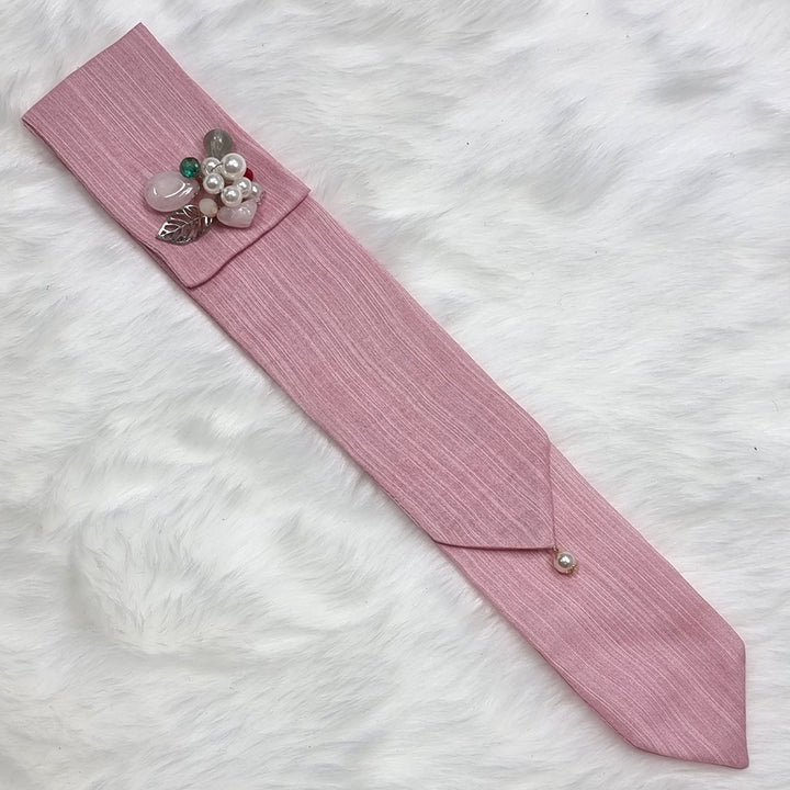 Girl's Hanbok Hair Accessory Daenggi 댕기&nbsp;Korea Traditional Vivid Color J123