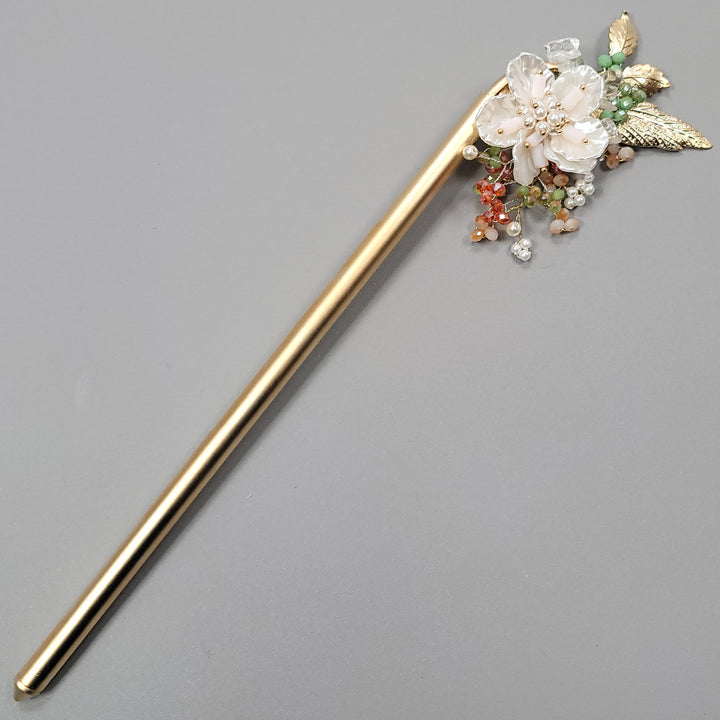 Korea Binyeo 비녀 Hair Accessory for Woman Hanbok Decoration Ornament Beads Flower 12