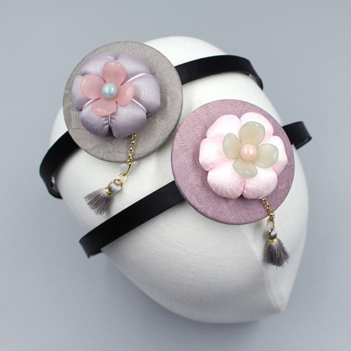 Girl's Hanbok Hair Accessory BASSI head&nbsp; Band Piece, Korea Traditional Flower J134