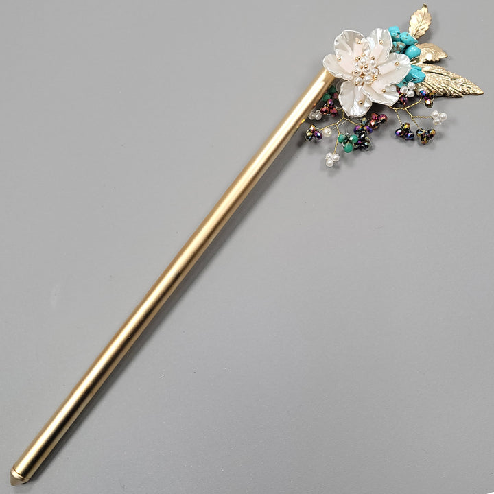 Korea Binyeo 비녀 Hair Accessory for Woman Hanbok Decoration Ornament Beads Flower 12