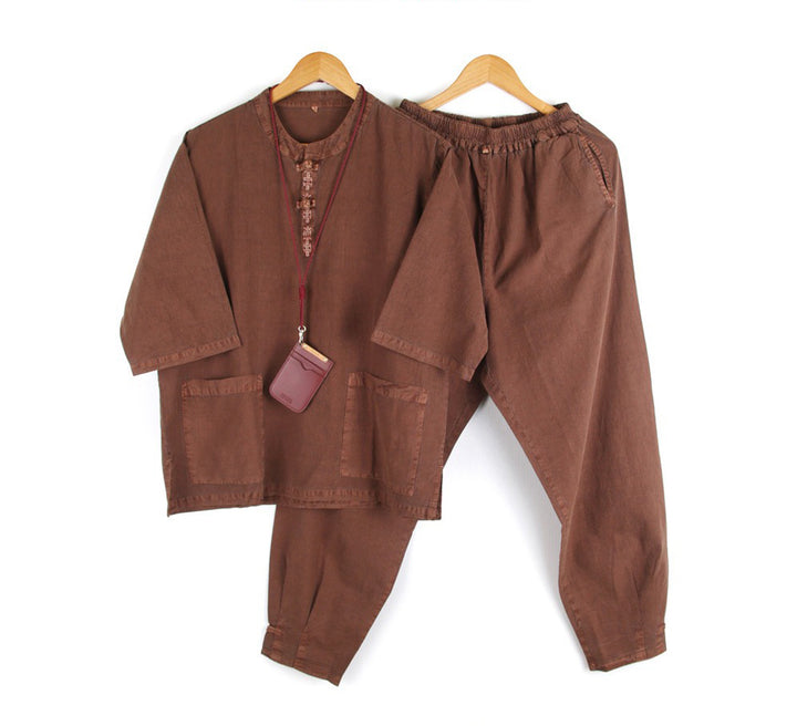 Korean Hanbok Washed Cotton Common Use Man Woman Casual Daily Clothing Pants JH106