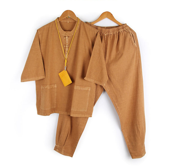 Korean Hanbok Washed Cotton Common Use Man Woman Casual Daily Clothing Short Sleeve JH104(사본)