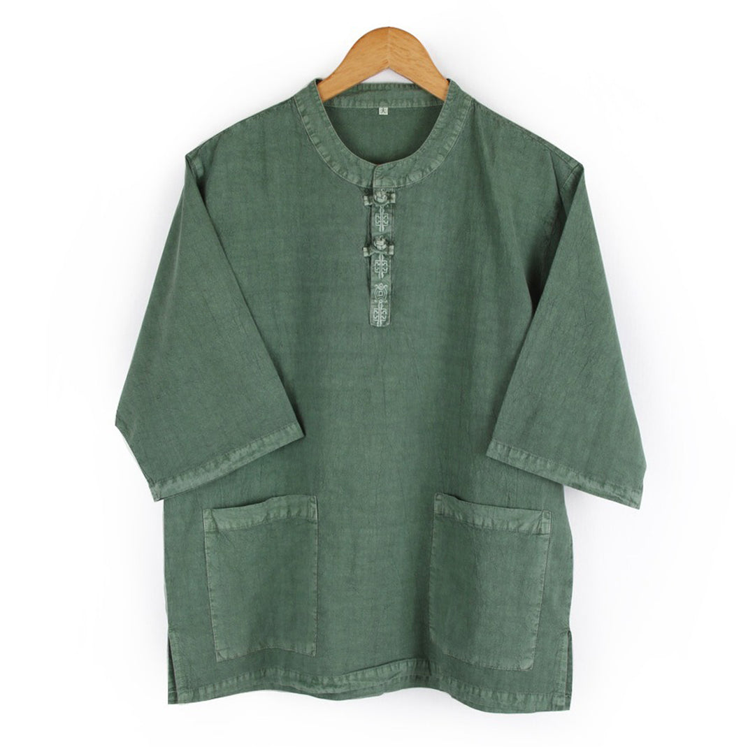 Korean Hanbok Washed Cotton Common Use Man Woman Casual Daily Clothing Short Sleeve JH104(사본)