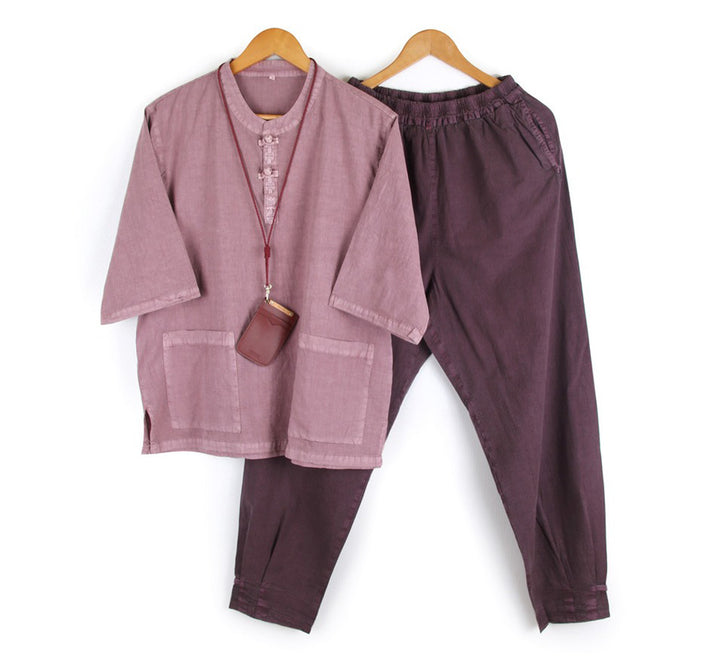 Korean Hanbok Washed Cotton Common Use Man Woman Casual Daily Clothing Pants JH106