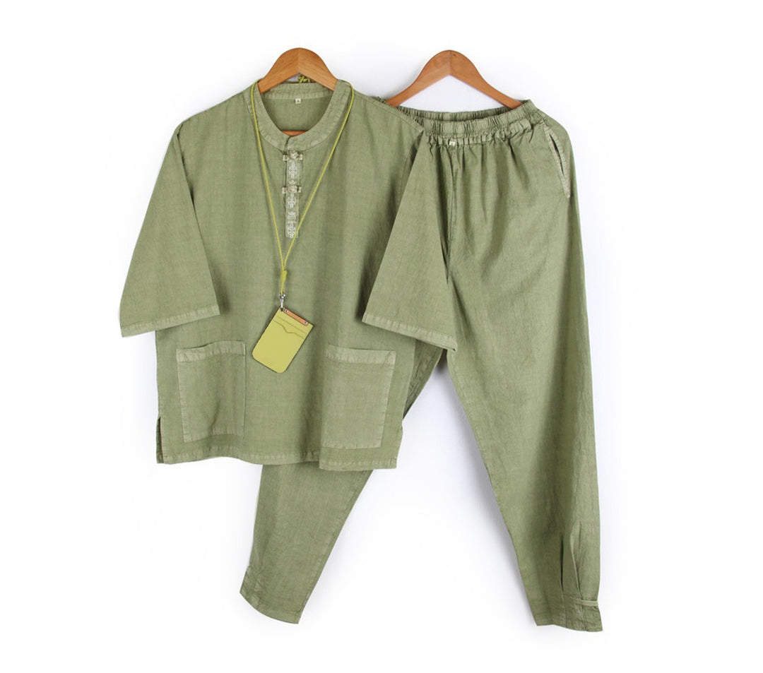 Korean Hanbok Washed Cotton Common Use Man Woman Casual Daily Clothing Pants JH106